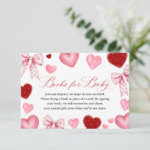 Little Sweetheart Baby Shower, Books for Baby Informatiekaartje (Staand voorkant)