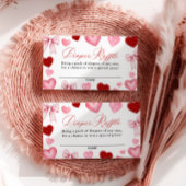 Little Sweetheart Baby Shower, Diaper Raffle Card Informatiekaartje