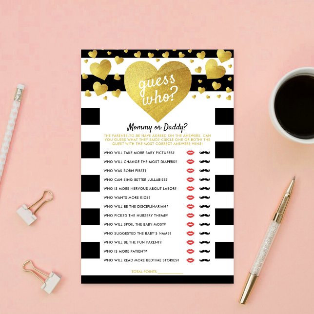 Little Sweetheart Baby Shower Guess Who Game (Creator heeft geüpload)