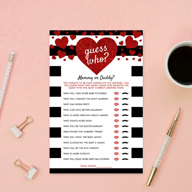 Little Sweetheart Baby Shower Guess Who Game (Creator heeft geüpload)