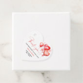 Little Sweetheart Baby shower Hart Bedankjes Labels (In situ)