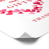 Little Sweetheart Baby shower Kaarten en cadeaubor Poster (Hoek)