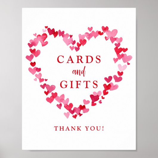 Little Sweetheart Baby shower Kaarten en cadeaubor Poster (Voorkant)