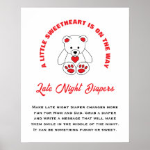 Little Sweetheart Baby shower Late Night Luiers