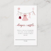 Little Sweetheart Baby shower Luier Raffle Informatiekaartje (Voorkant)