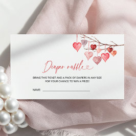 Little Sweetheart Baby shower Luier Raffle Informatiekaartje