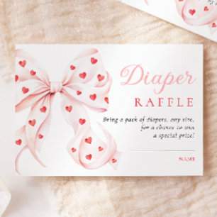 Little Sweetheart Baby shower Luier Raffle Informatiekaartje