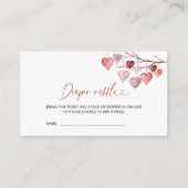 Little Sweetheart Baby shower Luier Raffle Informatiekaartje (Voorkant)