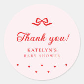 Little Sweetheart Baby Shower Stickers (Voorkant)