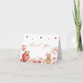 Little Sweetheart Baby Shower Thank You Card Bedankkaart