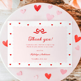 Little Sweetheart Baby Shower Thank You Card Bedankkaart