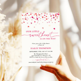 Little Sweetheart Baby shower Uitnodigen, Baby sho Kaart