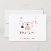 Little Sweetheart Baby shower Valentijn Custom Bedankkaart (Voorkant)