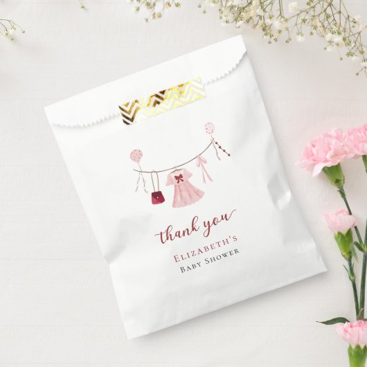 Little Sweetheart Baby shower Valentijn Custom Bedankzakje (Gezegeld)