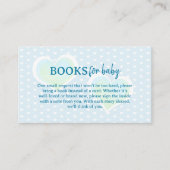 Little Sweetheart Blue Baby shower Boeken voor Bab Informatiekaartje (Voorkant)