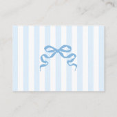 Little Sweetheart Blue Bow Books for Baby Informatiekaartje (Achterkant)