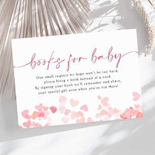 Little Sweetheart Boeken voor Baby Girl Baby showe Informatiekaartje