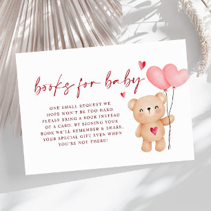 Little Sweetheart Boeken voor Baby Girl Baby showe Informatiekaartje