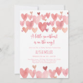 Little Sweetheart Boho Hearts Baby shower Kaart (Voorkant)