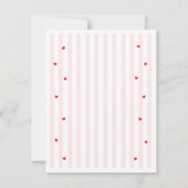 Little Sweetheart Bow Baby Shower Bedankkaart (Achterkant)