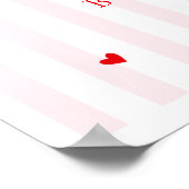 Little Sweetheart Bow Baby Shower Welcome Poster (Hoek)