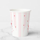 Little Sweetheart Bow Coquette 1st Birthday Papieren Bekers (Rechts)