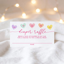 Little Sweetheart Candy Hearts Luier Raffle