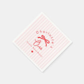 Little Sweetheart Coquette Bow 1st Birthday Servet (Hoek)