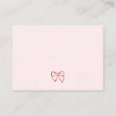 Little Sweetheart Diaper Raffle Card Informatiekaartje (Achterkant)