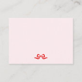 Little Sweetheart Diaper Raffle Card Informatiekaartje (Achterkant)