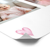 Little Sweetheart eerste jaar mijlpaal foto Poster (Hoek)