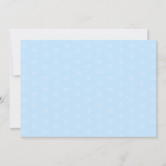 Little Sweetheart Elegant Blue Bow Birthday Photo Kaart (Achterkant)