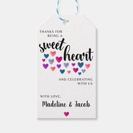 Little Sweetheart Favor Tag Cadeaulabel (Voorkant)