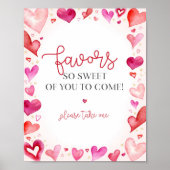 Little Sweetheart Favors Sign Poster (Voorkant)