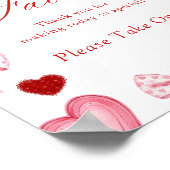 Little Sweetheart Favors Sign Valentines Day Baby  Poster (Hoek)