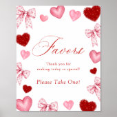 Little Sweetheart Favors Sign Valentines Day Baby  Poster (Voorkant)