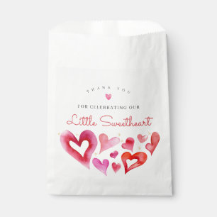Little Sweetheart Februari Baby shower Bedankzakje