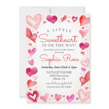 Little Sweetheart Februari baby shower voor Meisje