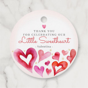 Little Sweetheart Februari Feest Bedankjes Labels