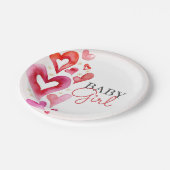 Little Sweetheart Februari Feest Papieren Bordje (Gekanteld)