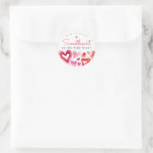 Little Sweetheart Februari Feest Ronde Sticker (Tas)