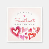 Little Sweetheart Februari Feest Servet (Voorkant)