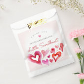 Little Sweetheart Februari Verjaardagsfeestje Bedankzakje (Gezegeld)