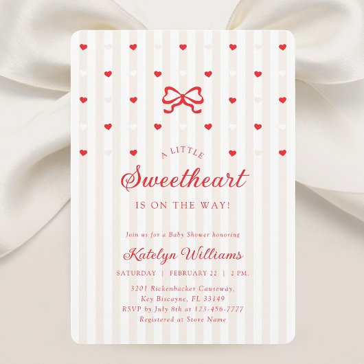 Little Sweetheart Gender Neutral Baby Shower Kaart