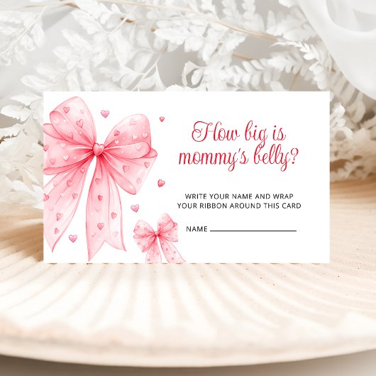 Little Sweetheart Hoe groot is mama's buik roze Informatiekaartje