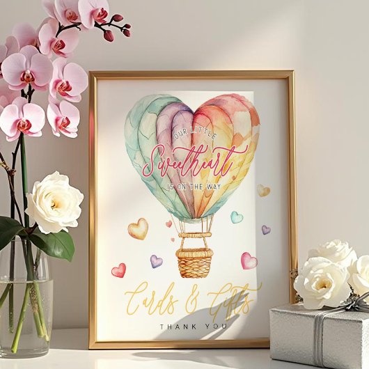 Little Sweetheart Kaarten en geschenken Baby Sign Poster