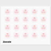 Little Sweetheart Pink Baby Shower Stickers (Vel)