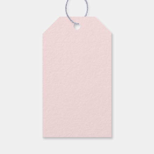 Little Sweetheart Pink Bow Baby shower Cadeaulabel (Achterkant)