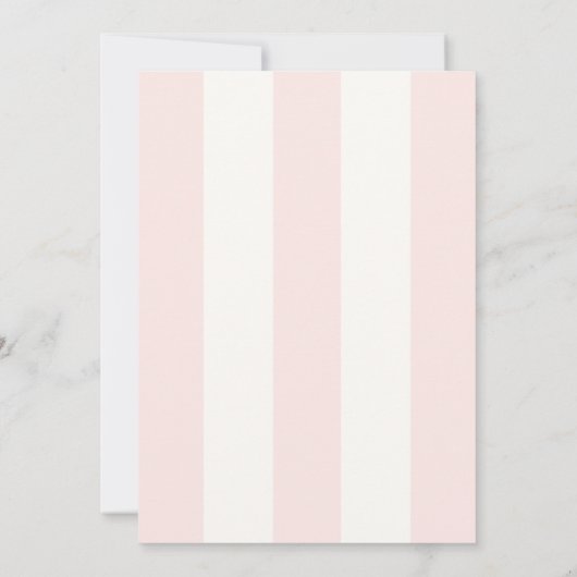 Little Sweetheart Pink Stripes Valentijn Verjaarda Kaart (Achterkant)