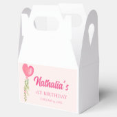 Little Sweetheart Rode Hart Ballon Verjaardag Bedankdoosjes (Geopend)